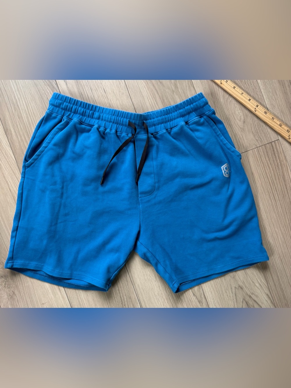 Born Primitive Cotton Sweatshorts Lounge Elastic Waist Sz Large Blue